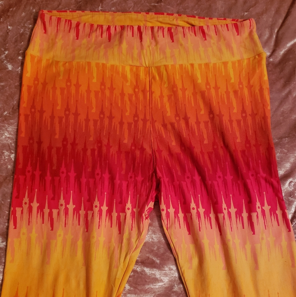 Lularoe Disney Castle ombre leggings